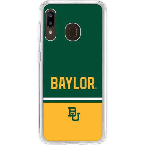 Baylor University BU Split Galaxy A20 Clear Case